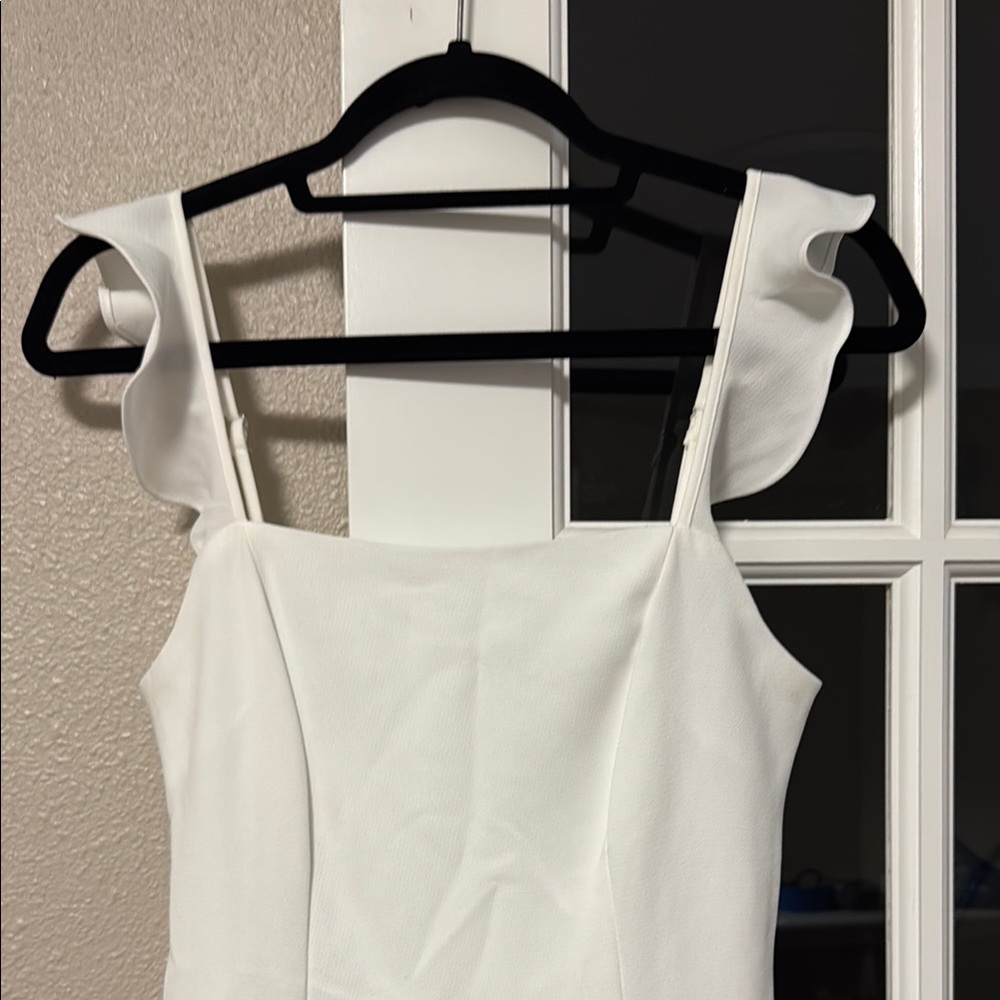 BCBGeneration White Ruffled Mini Sundress - Picture 2 of 9